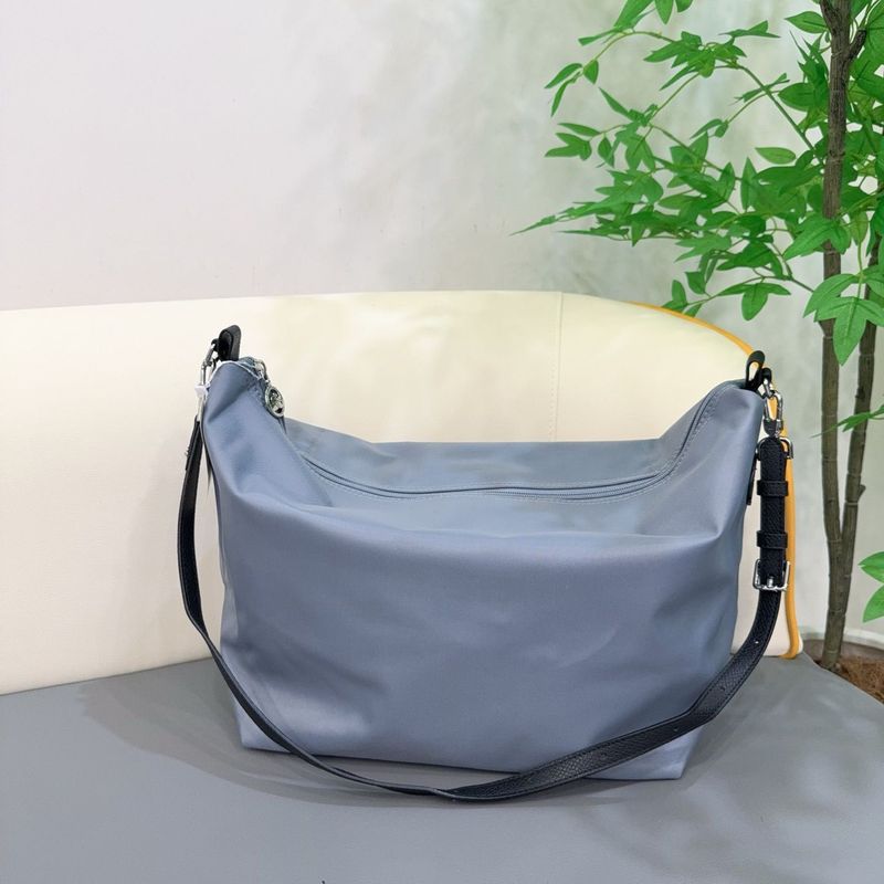 slouchy尼龙斜挎包女休闲单肩包牛皮中号大容量饺子包百搭手提|undefined