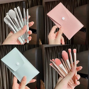 8-Piece Makeup Brush Set, Complete Set of Brushes for Beginners, Portable Soft-Bristled Cross-Border Hot-Selling Beauty Tools Wholesale