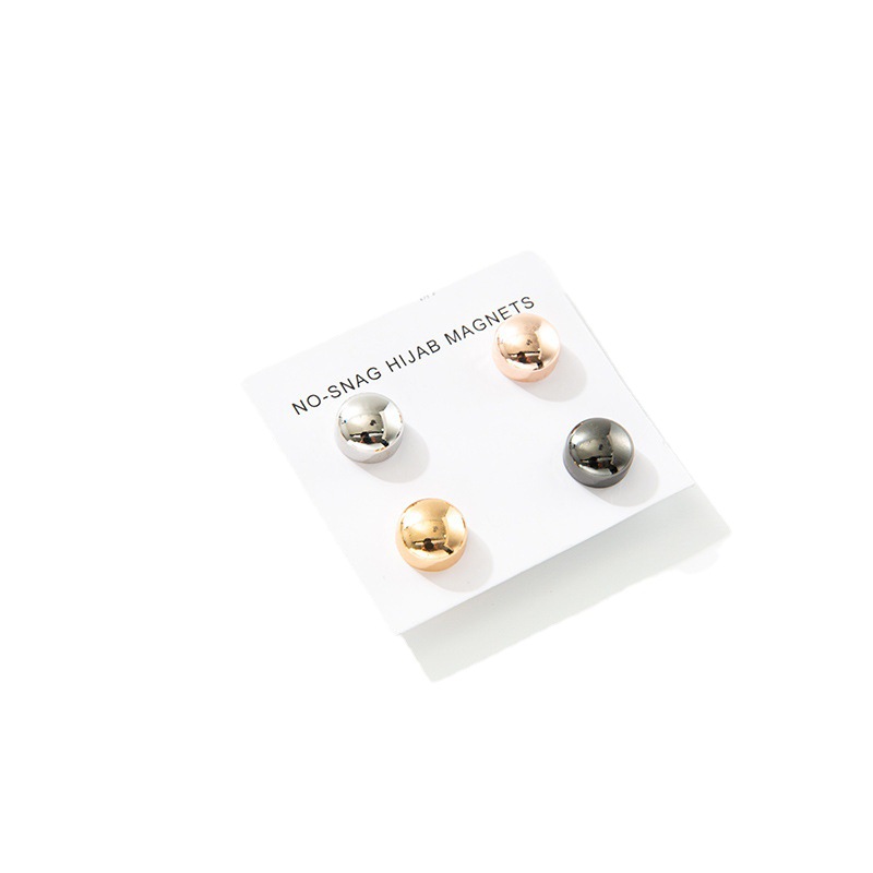 Nueva joyería imán accesorios de bufanda de hilo para mujer hebilla chal hebilla de pelo de moda de doble uso broche redondo joyería pequeña