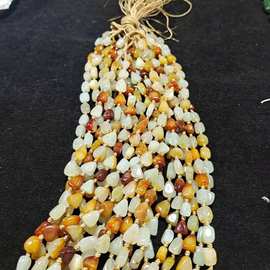 和田玉项链男女款 原石籽料韩料青海料项链 玉石吊坠玉挂绳批发