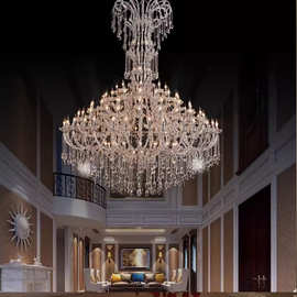 批发欧式水晶蜡烛夹片吊灯豪华大气酒店卧室婚宴厅别墅客厅灯具