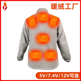 秋冬款男士卫衣加热衣服合身型休闲款跨境速卖通wish热卖发热服