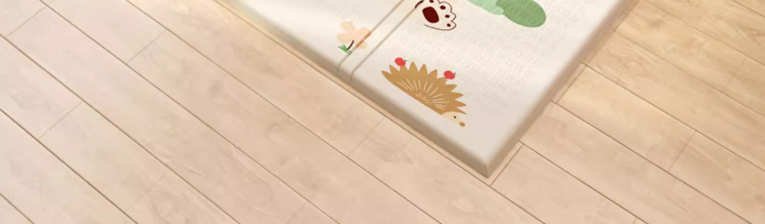 Wholesale children's climbing mat thickened cartoon foam mat game mat XPE baby crawling mat folding double-sided