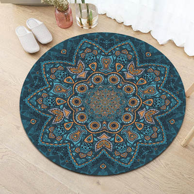 Cross-border Ethnic Style Round Mat Mandala Living Room Coffee Table Blanket Home Bedroom Bedside Blanket Hotel Homestay Carpet