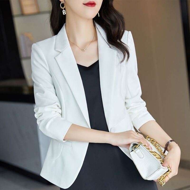 网红小西装外套女2025春秋夏新款韩版气质短款上衣休闲修身西服女|undefined