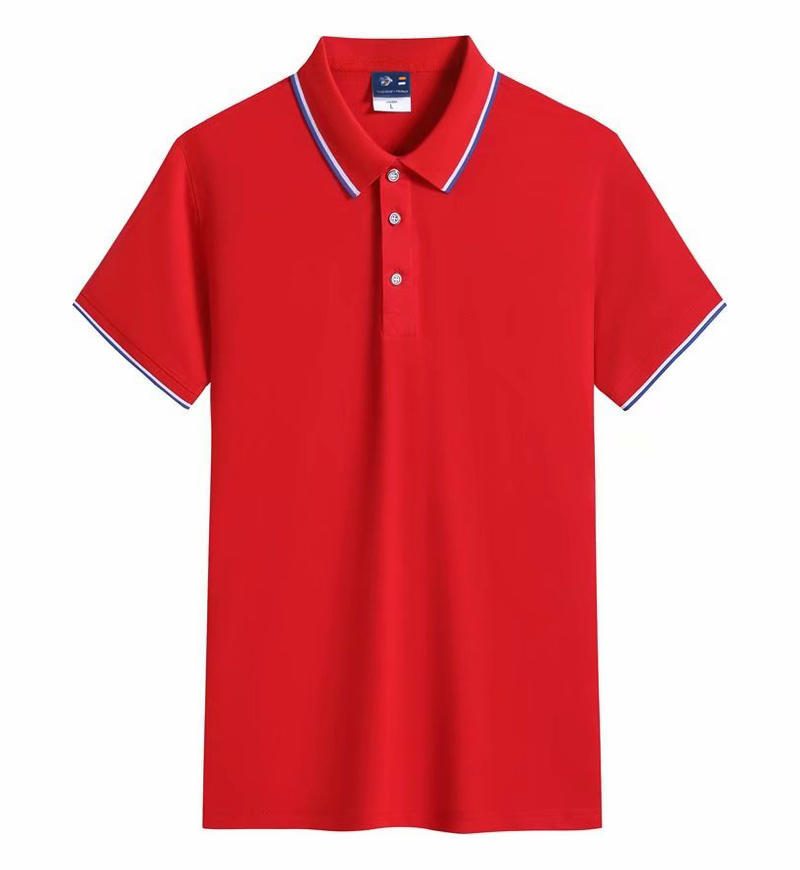 2024 nueva camisa de polo de manga corta de collar de color logotipo personalizado camisa publicitaria al por mayor ropa de trabajo camisa básica uniforme escolar
