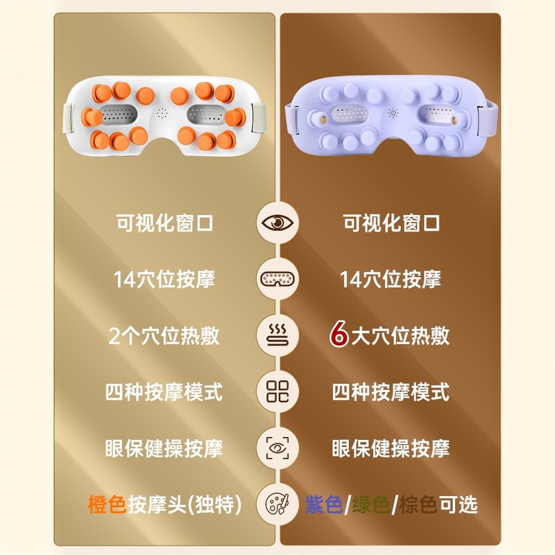 ビジュアルアイマッサージャー温湿布ツボ振動子供の目の保護装置目の疲れを和らげる充電式マッサージャー|undefined