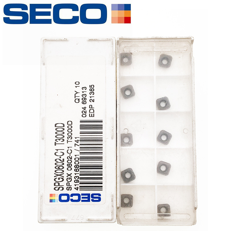 瑞典山高钻削刀片SPGX0602-C1 T3000D加工不锈钢