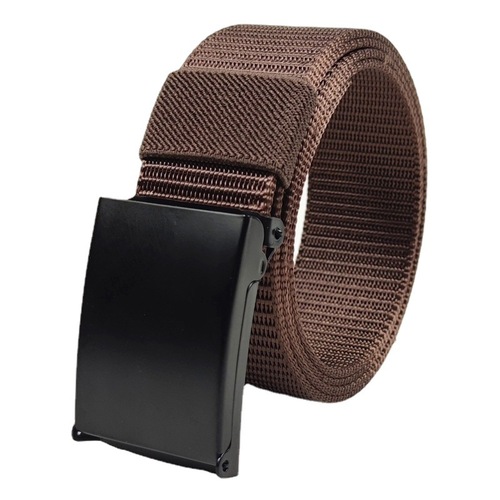 Cross-border supply 38MM flip iron buckle nylon outdoor belt student training custom tactical non-porous canvas belt