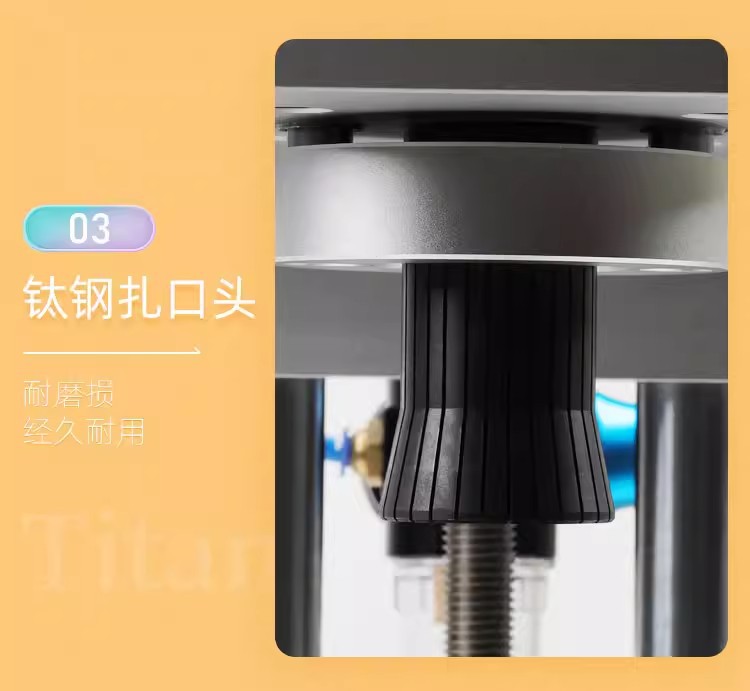 Small pneumatic perfume bottle capping machine, aluminum plastic cap