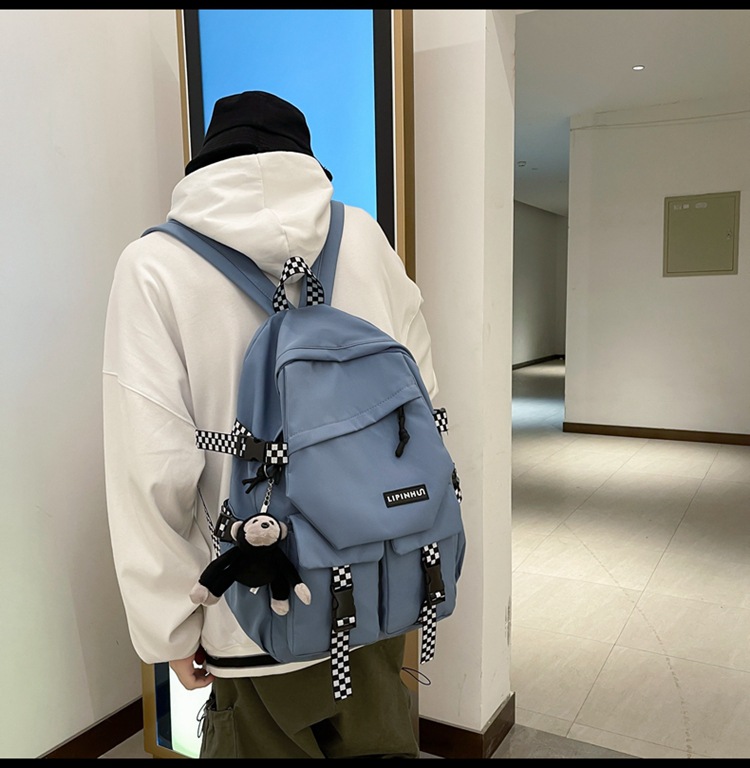 School bag Korean Harajuku backpack junior high school student largecapacity college style backpackpicture30