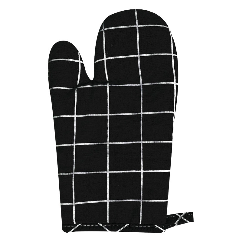 Guantes de aislamiento para horno de microondas de estilo nórdico, guantes anti-quemaduras para horno, guantes de cocina resistentes a altas temperaturas de algodón y lino para hornear