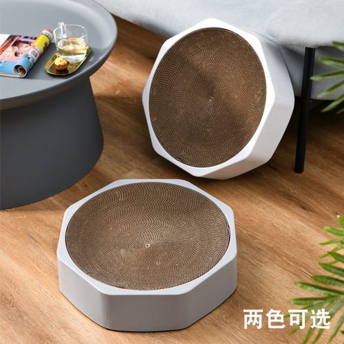 Meianju Octagonal Cat Scratching Box Replaceable Corrugated Cat Scratching Board Cat Toy Cat Nest Pet Supplies