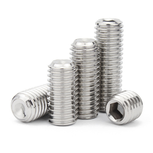 304 stainless steel concave end hexagonal set screw M1.6-M16 Top screw machine meter limit DIN916