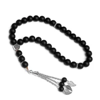 Мусульманский браслет четок черный матовый Кристалл 33 бусины TASBIH Ближний Восток Индонезия трансграничные украшения