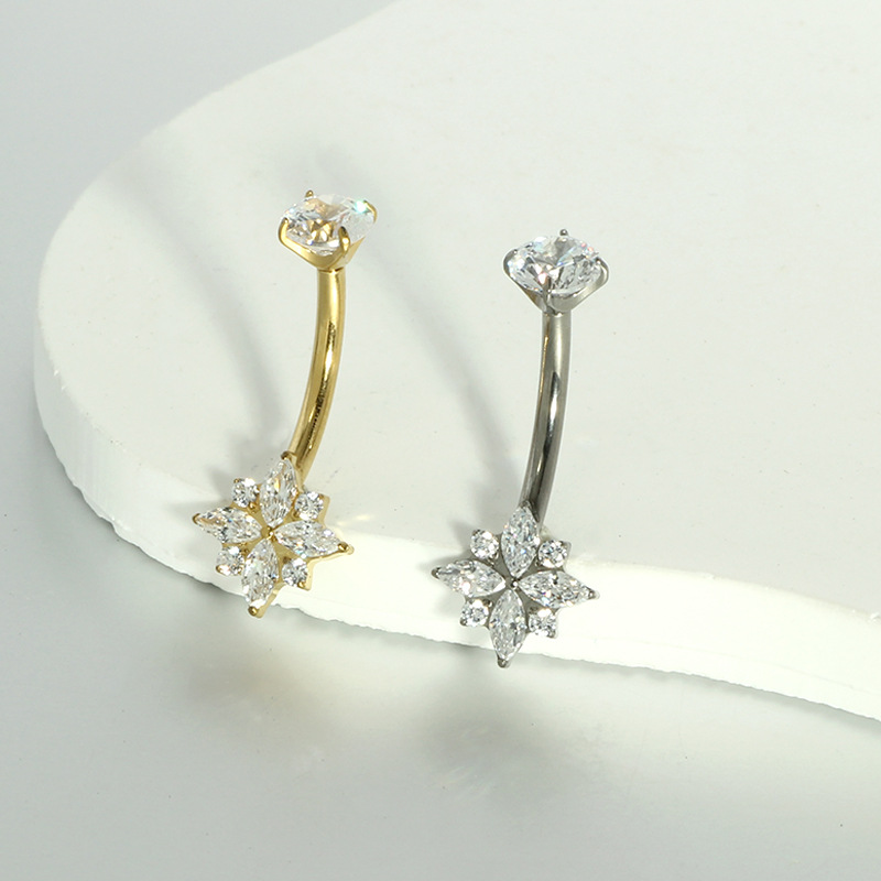 Pointed titanium steel lip stud product view
