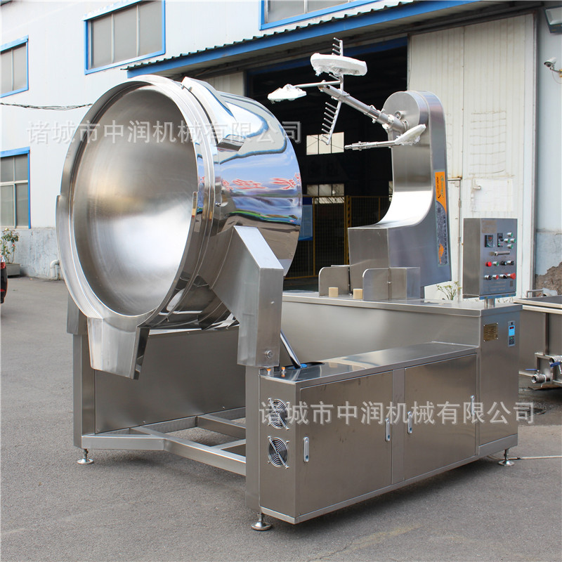 燃气加热行星搅拌炒锅 大型炒酱锅 燃气加热酱料炒锅