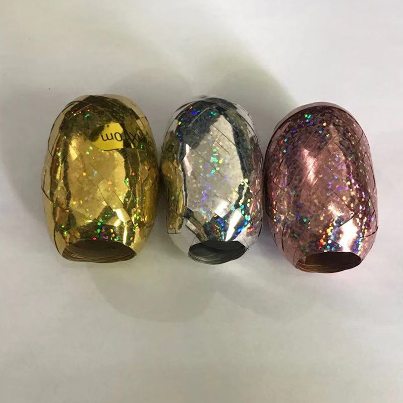 Matching Ribbon Roll Wedding Balloon Ribbon Holiday Celebration Decoration Glossy Rugby 10m Egg Ribbon