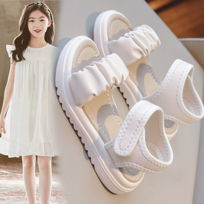 Sandals, summer children's footwear, fashionable shoes for princess, internet celebrity, soft sole, 16 years