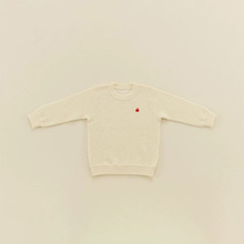 精纺羊毛婴幼童长袖针织衫儿童起皱圆领毛衣秋冬季宝宝家居服套装