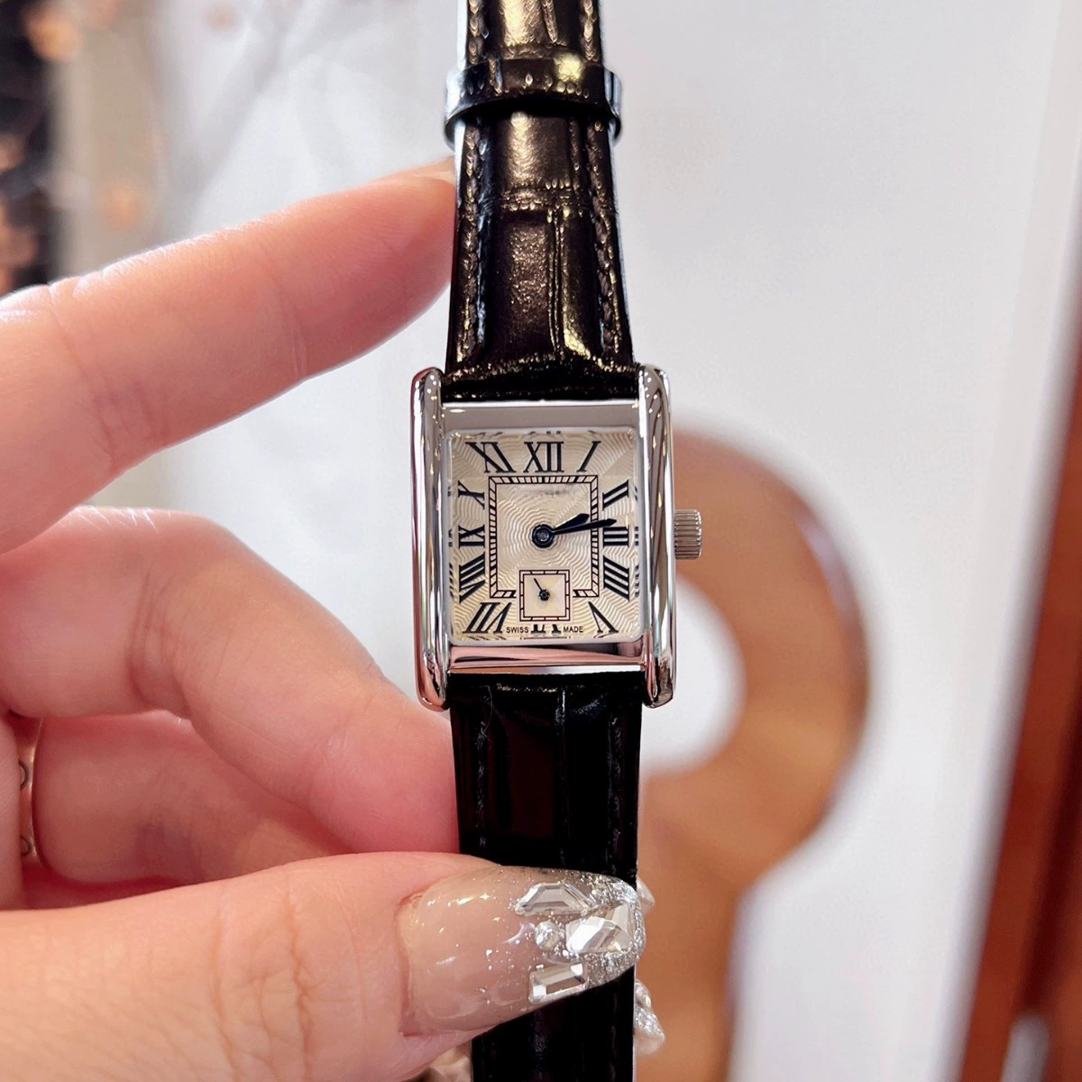 (Cross-border trading), square square watch, small leather belt