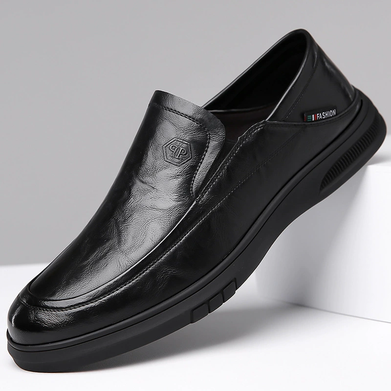 2025 новый стиль мужской бизнес повседневная кожаная обувь мужская мягкая кожа мягкая подошва
