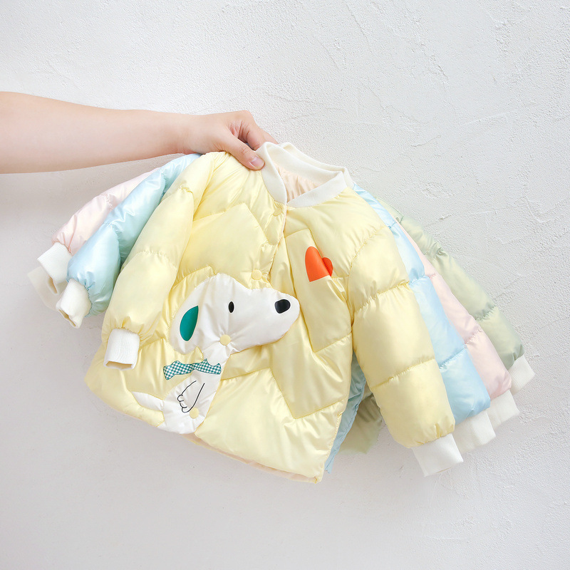 兒童羽絨棉內膽棉服秋冬季21年新款男女童裝寶寶輕薄棉衣服外套