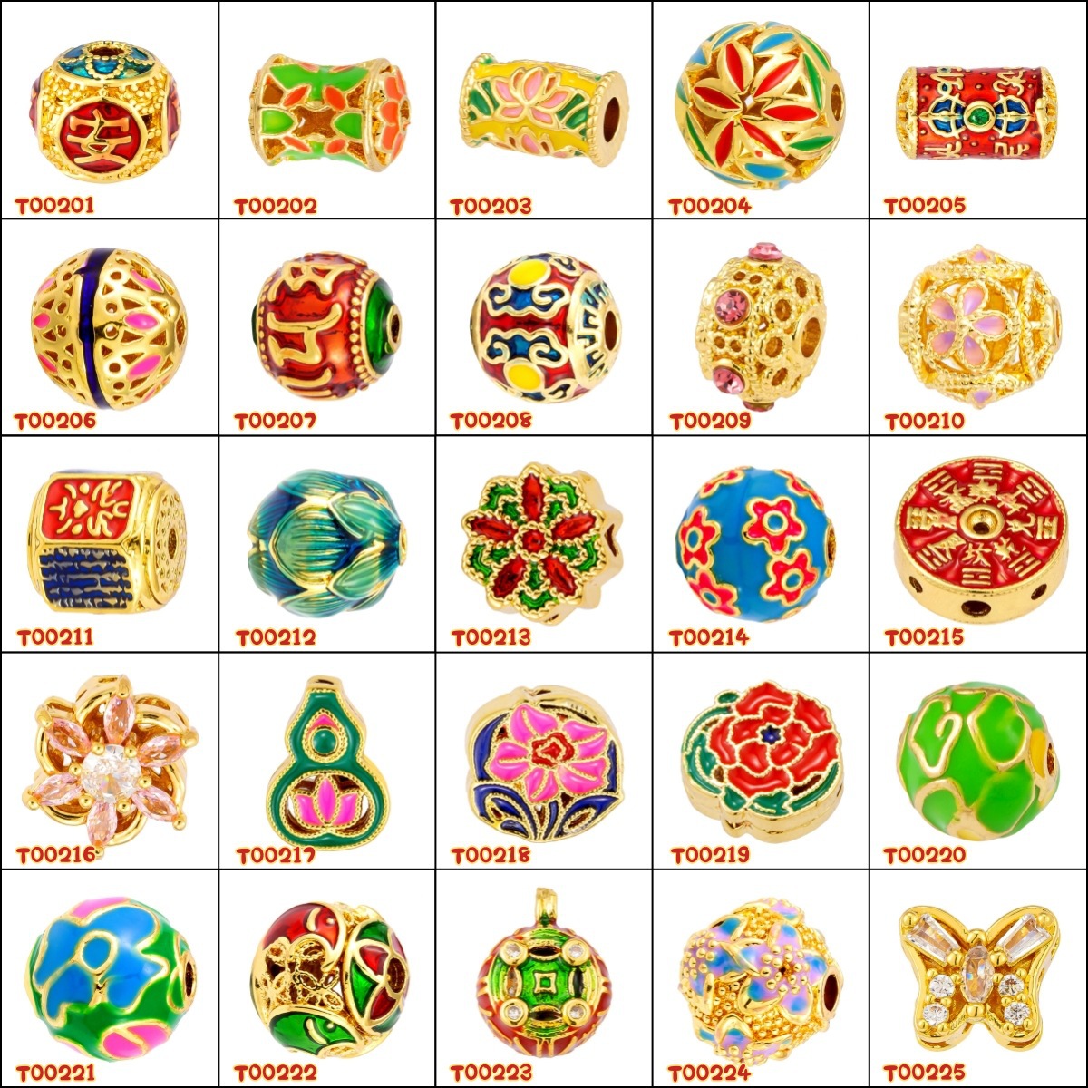 Antiguo método oro goteando aceite azul quemado colgante cuentas Dios de la riqueza atrapador de sueños flor cuentas de tambor accesorios de bricolaje joyería de transferencia