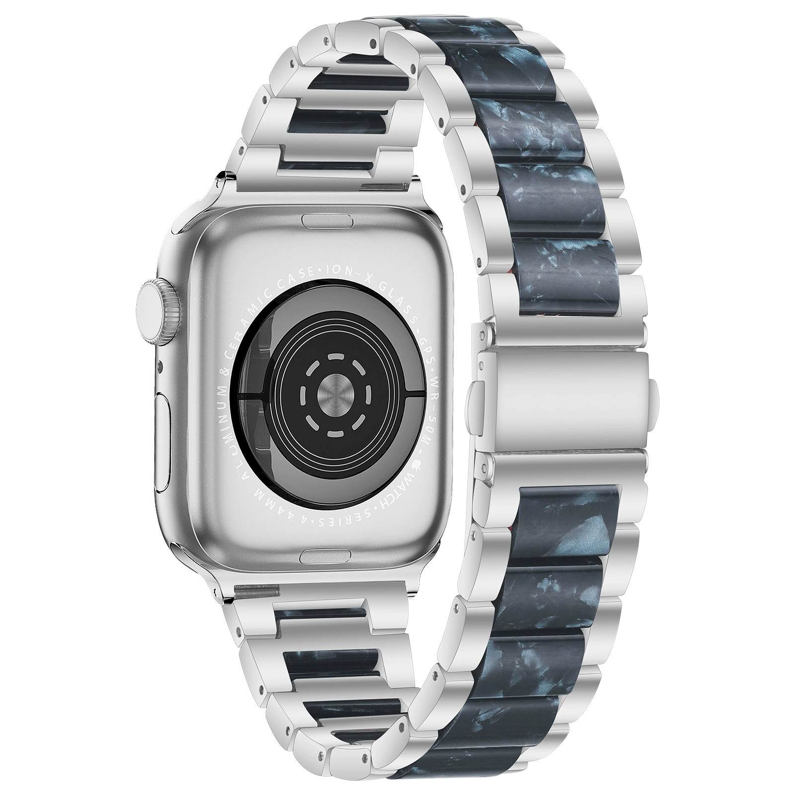 Подходит для Apple watch models: три бусины смола бабочка пряжка ремешок кросс-бортовой