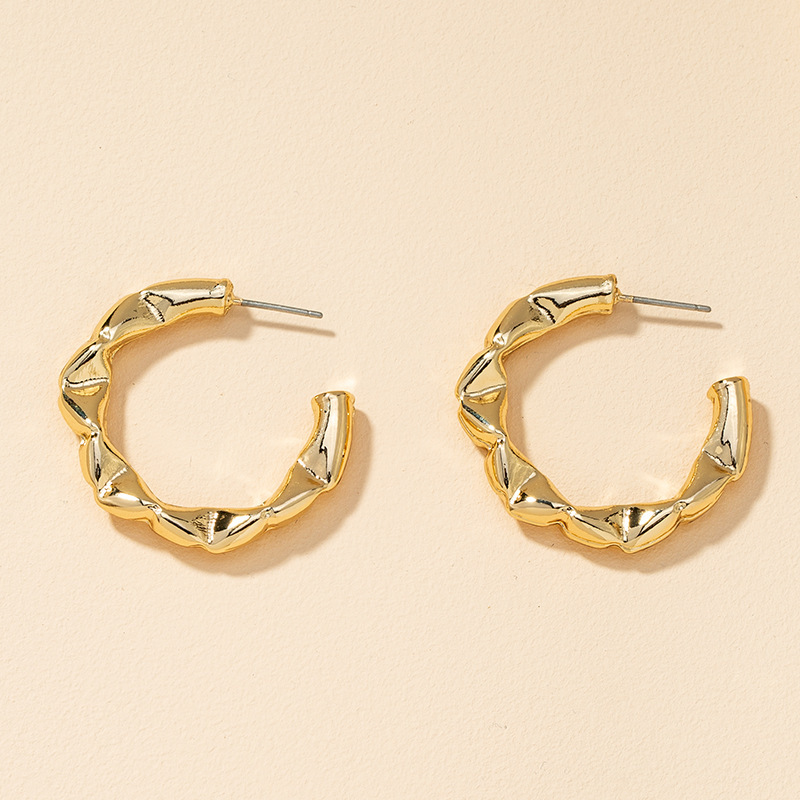 New Fashion Metal C-shaped Earrings display picture 6