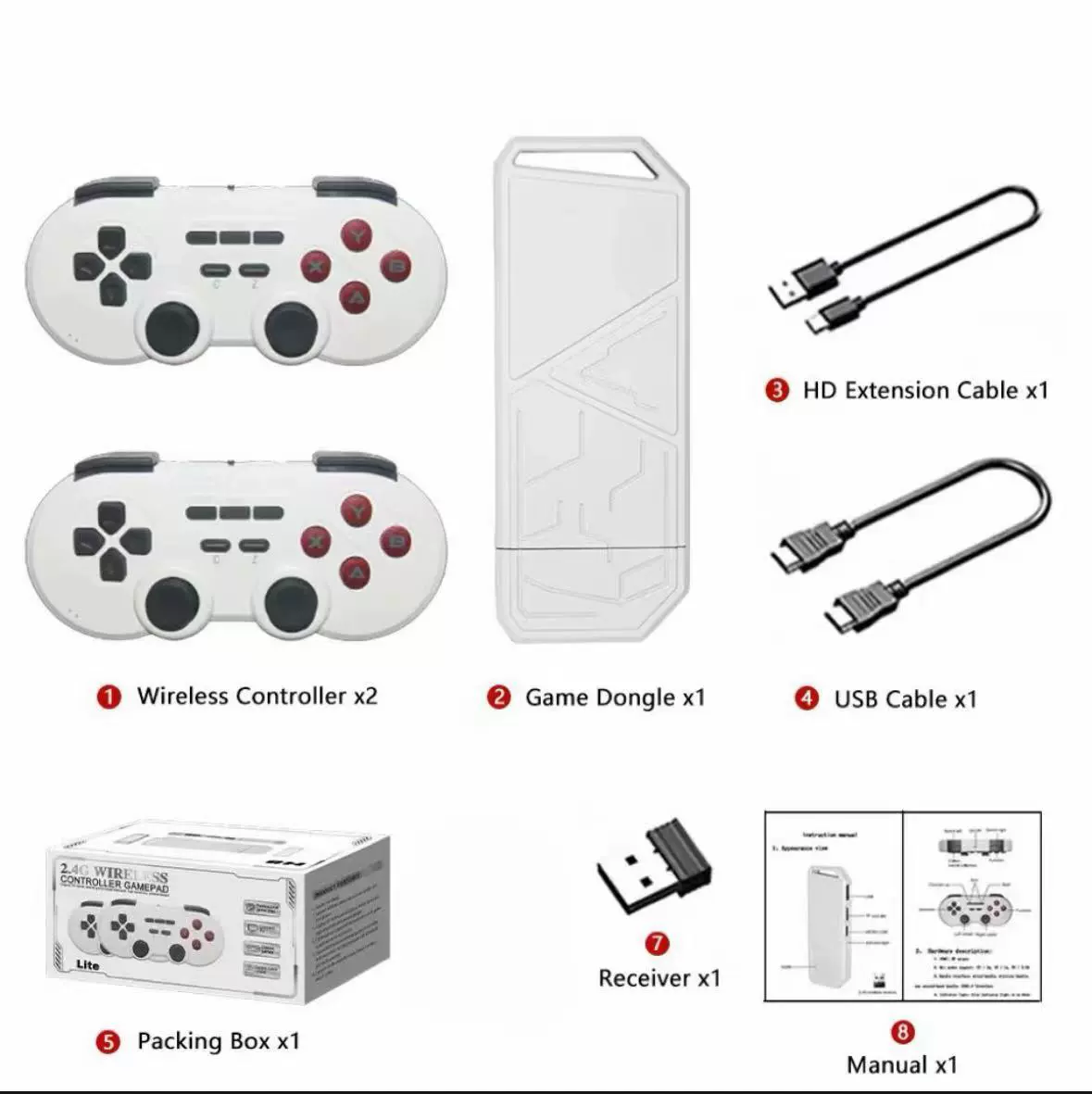 Game console for home use, wireless handle, (Cross-border trading), new collection, 4G