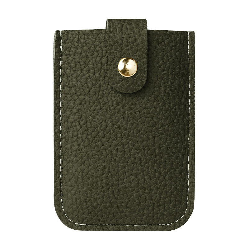 Tarjetero extraíble con guijarros transfronterizos para hombres y mujeres, tarjetero de cuero pequeño, ligero y compacto, fabricante de tarjetas con logotipo al por mayor