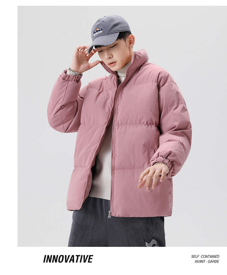 Herren Pufferjacke Für Den Winter, Warme Wattierte Freizeitjacke_voghion.com