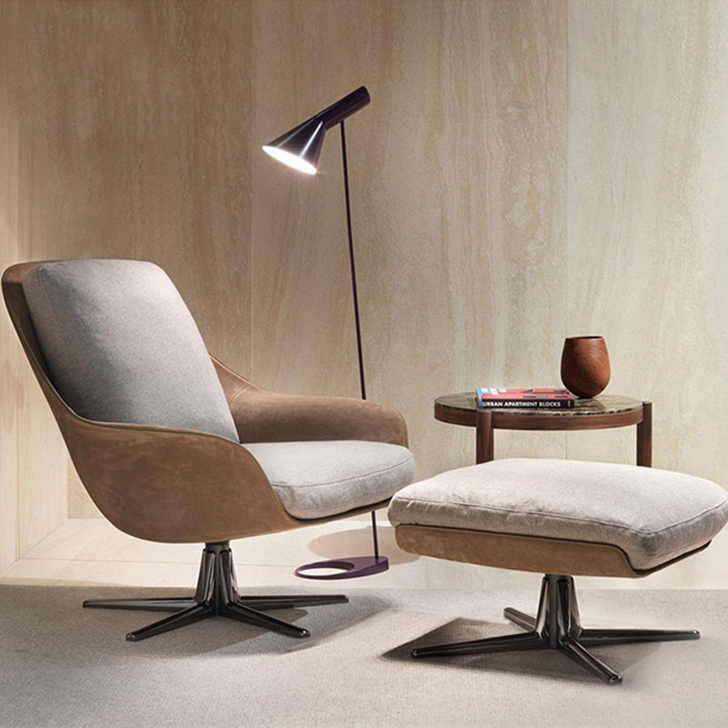 Sofá simple italiano simple simple moderno bungalow villa de diseño casual de moda sala de estar sillón