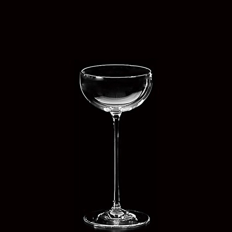 Taza de cóctel japonesa de alto pie, taza de martini, taza de vinos de cristal, taza de champán.