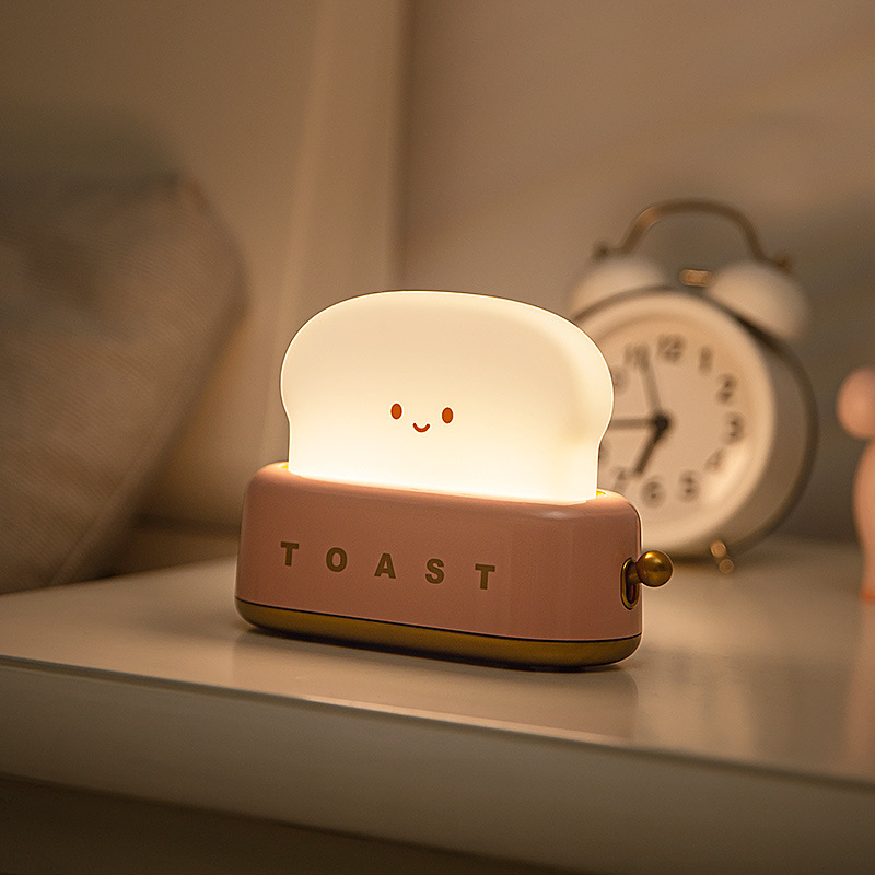 トースター小夜灯創意usb充電調光照明ランプ|undefined