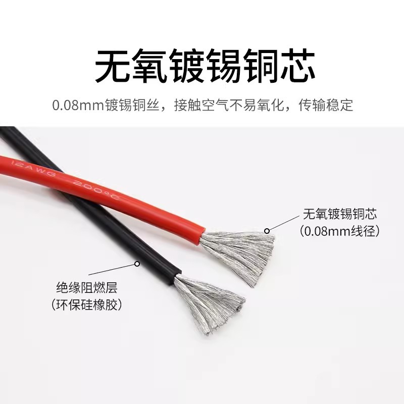 Провод силиконовый Naigao Wente 18AWG красный