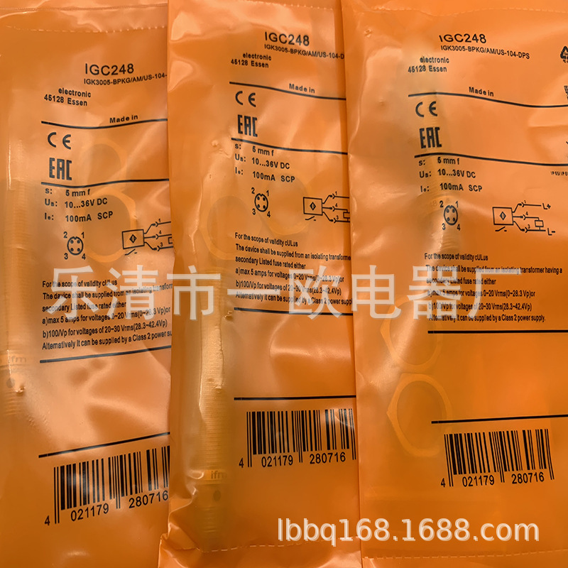 现货供应全新IGC228   IGC225感应开关质保一年