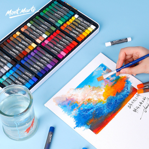 Montmartre heavy color oil pastel white super soft refill children's crayon training institution wholesale 24 color oil pastel