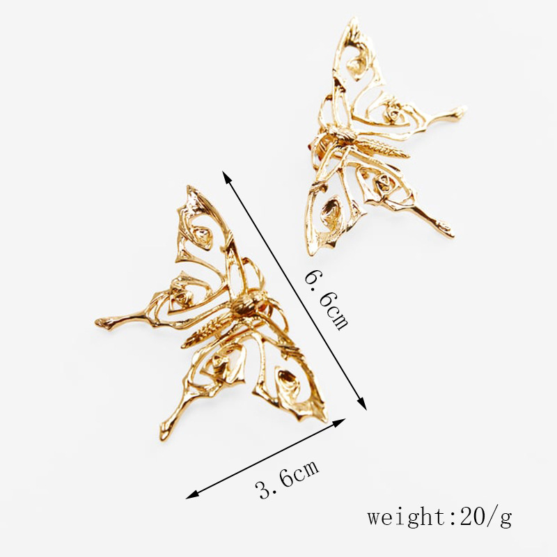 1 Pair Retro Animal Butterfly Alloy Plating Womenu0027S Ear Studs