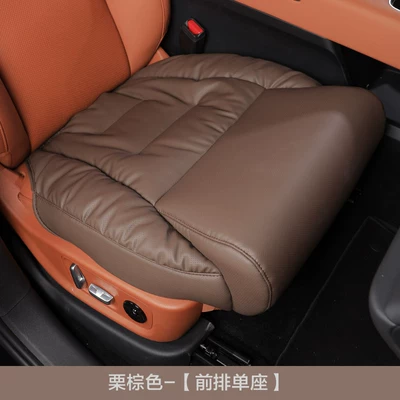 Sofa Cushion, Slow Rebound, Extended Leg – Seat cushion, seat cover - chestnut-brown-front-single-seat
