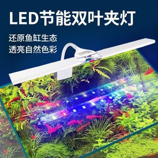 Fish Tank Light Super Bright Clip Light Led Light Full Spectrum Waterproof Splash Mini Small Aquarium Ornamental Special Lighting