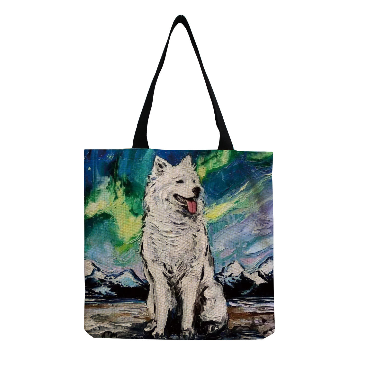 75g Weight Canvas Fabric Type Women's Fashion Dog Shopping Bags