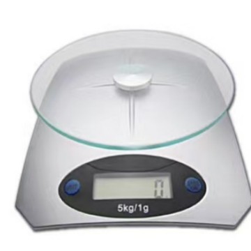 2020 nueva escala de cocina KE - 5, escala electrónica, escala de horneado de vidrio 5kg / 1g