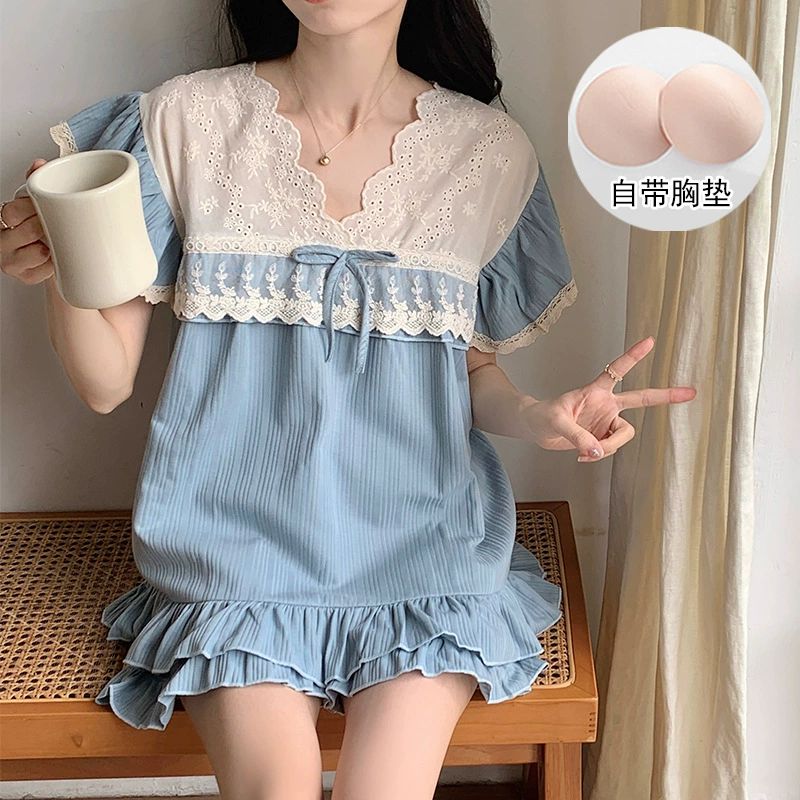 Top with cups, knitted pijama, sexy set