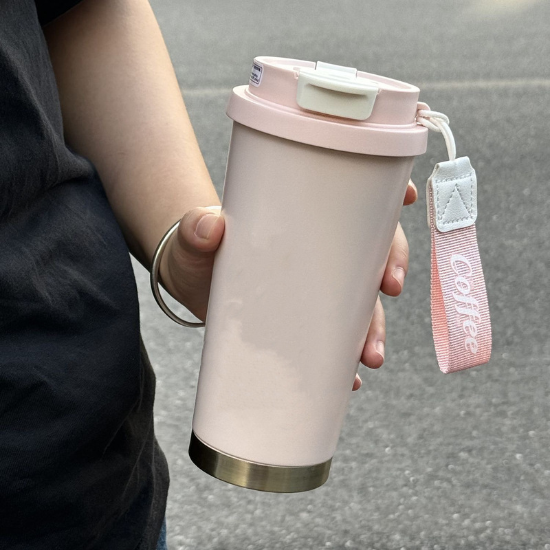 インターネットセレブガールハート魔法瓶カップ女の子のための見栄えの良い大容量ストローコーヒーカップかわいい学生ポータブルドリンクカップ|undefined
