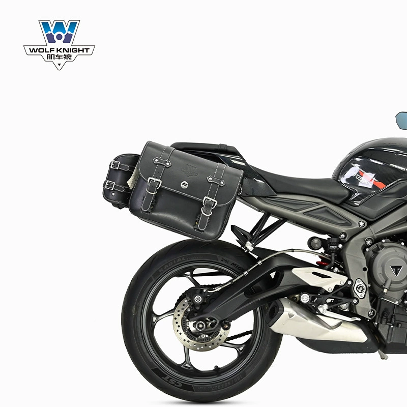 Подходит для Triumph Street Triple 765 — боковая сумка с быстросъёмом, ретро боковой кофр, модифицированная сумка для шлема