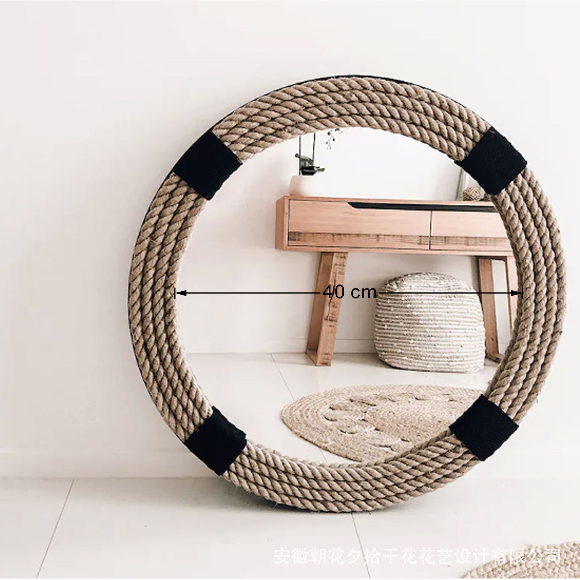 Hecho a mano creativo maquillaje espejo Mesa espejo pasillo dormitorio B & B Hotel colgante espejo decorativo salón pared