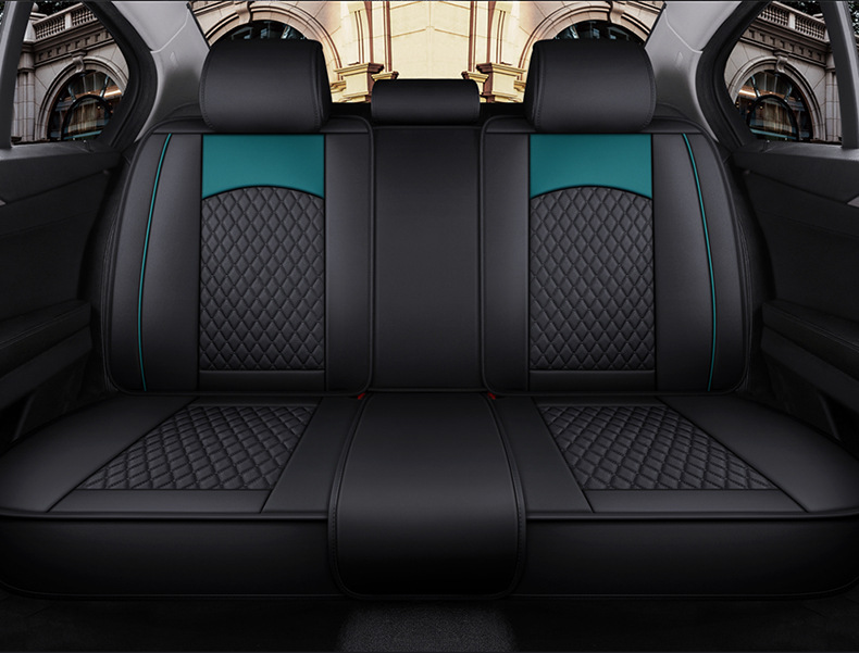 Car Seat Cushion, Universal for All Seasons, Fully Enclosed Seat Cover, New Cartoon Internet Celebrity, Cute Full Leather Seat Cover, Seat Cushion Wholesale