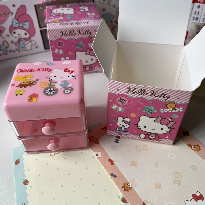 Органайзер для ручек (Sanrio) милая коробка-органайзер с 3 ящиками — маленькие и большие размеры